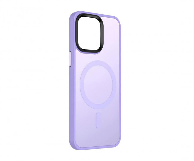 Чехол Metal Buttons with MagSafe Colorful для iPhone 14 /lilac/